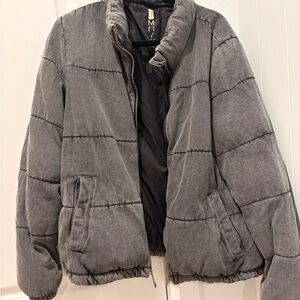 Gray Puffer Jacket